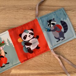 Livre bébé double face en tissu : fold and play