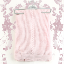 Couverture Tricot doublée polaire