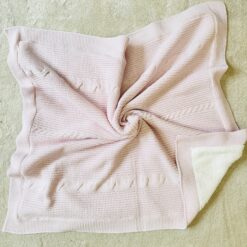 Couverture Tricot doublée polaire