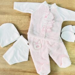 Tenue naissance 5 pcs rose 0-3mois