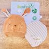 Lot de 2 bonnets beiges coton organique - Biorganic