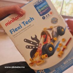 Flexitech Jeu De Construction Flexi Tech 70 Pièces - miniland