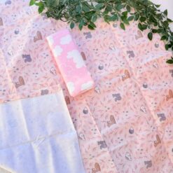 2 Langes tapis change Imperméables (76x91cm) – 100% Coton Doux Absorbant et Lavable