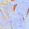 Lot de 3 Bodies bébé fille effet rayures coton pur