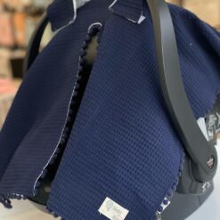 Pare-soleil/vent couverture pour siège bébé double face