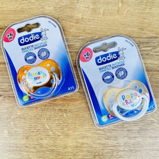 Dodie : sucette Anatomique +6mois symétrique maman/papa