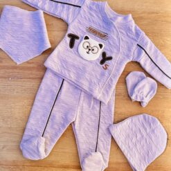 Tenue bébé ludique 5 pcs coton 0-3 mois