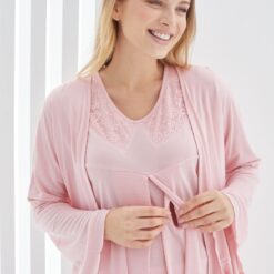 Ensemble 3 pièces pyjama grossesse et allaitement 