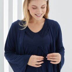 Ensemble 3 pièces pyjama grossesse et allaitement 