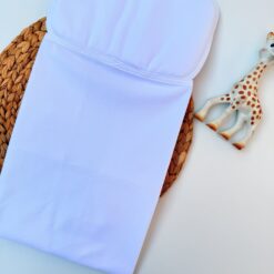 Tapis de change confort avec coussin de tête inclus - Blanc