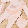 Ensemble bébé fille 5 pièces brodé