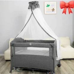 Lit bébé Cododo Parc 3 en 1 Tissu Réspirant  - Coolbaby