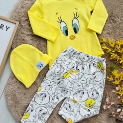 Ensemble 3 pièces bébé Tweety : Confort, style et adorabilité