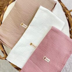 Bebekevi Couverture en mousseline de coton pur pour bébé