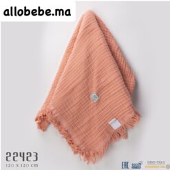 Couverture en Mousseline de Coton Bio pour Bébé 1m20*1m20