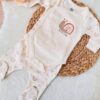 Tenue layette bébé deux pièces escargot