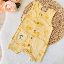 Barboteuse ludique pour bébé en coton