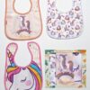 Lot de 3 bavoir bébé motif licorne - Baby Bibs
