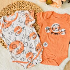 Lot de deux Body demi manches coton pur