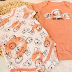 Lot de deux Body demi manches coton pur