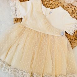 Robe demi manches Dentelle en tulle Florale spéciale occasions