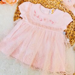 Robe d'été Dentelle en tulle Florale Bébé Fille