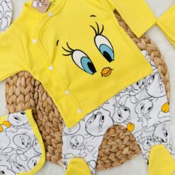 Ensemble naissance Tweety 5 pièces en coton