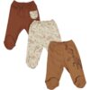 Lot de 3 Pantalons bébé garçon 0-3mois coton
