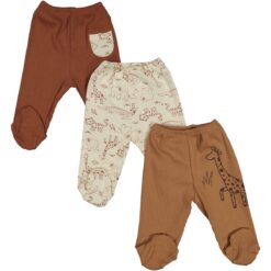 Lot de 3 Pantalons bébé garçon 0-3mois coton
