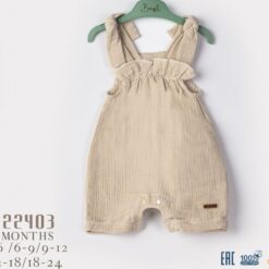 Tenue de plage estivale en lin pour bébé
