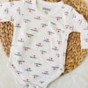 Tenue layette bébé deux pièces : body et pantalon