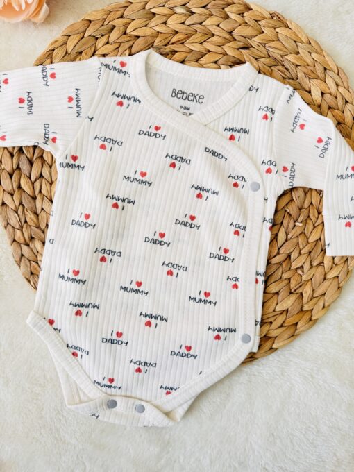 Tenue layette bébé deux pièces : body et pantalon