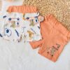 Lot de 2 Shorts Bébé Ludiques pour Été
