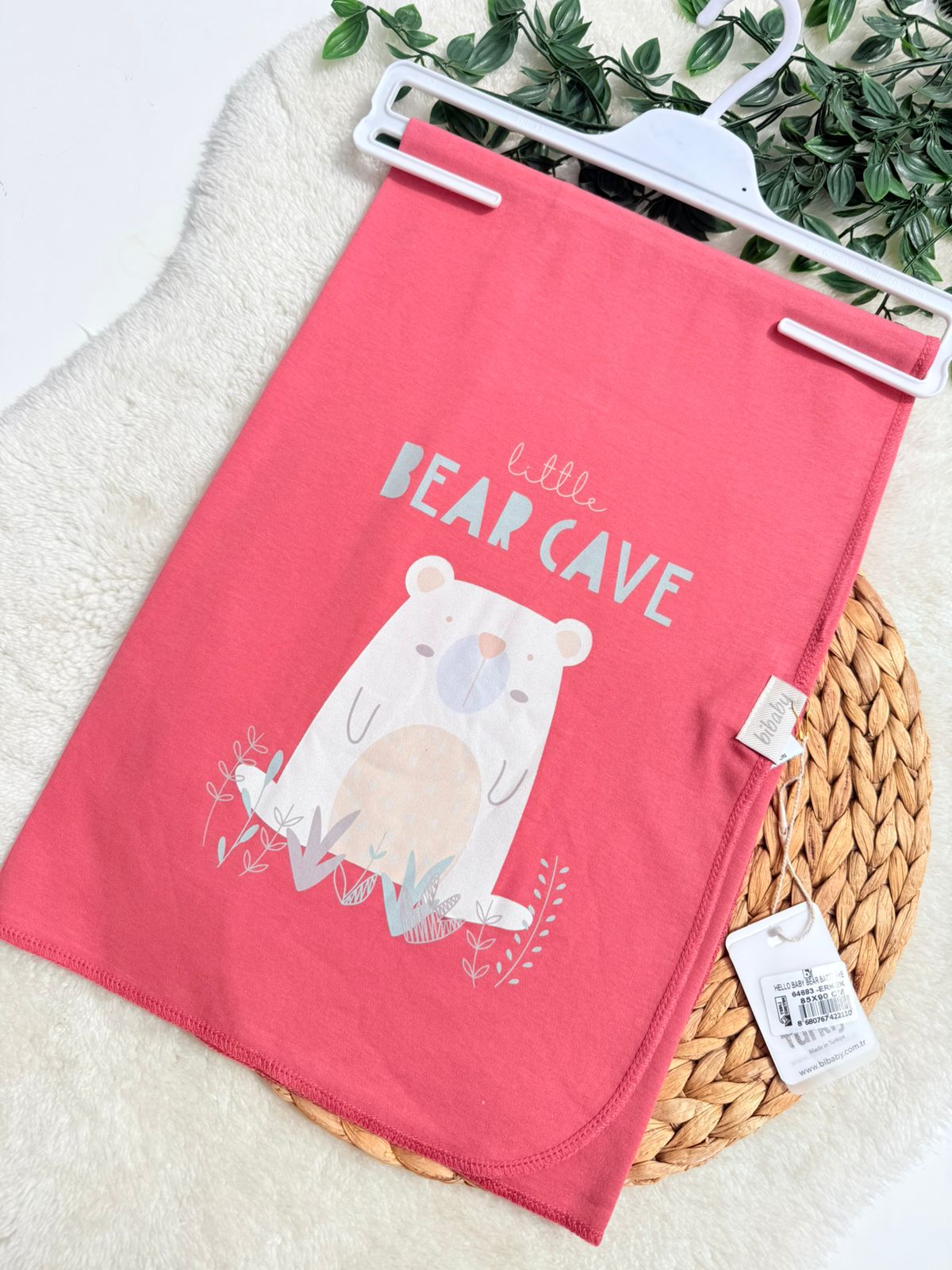 Couverture bébé coton biologique "Rose Sweet " - un cocon de douceur