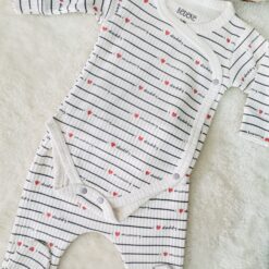 Tenue ludique bébé en coton I love daddy