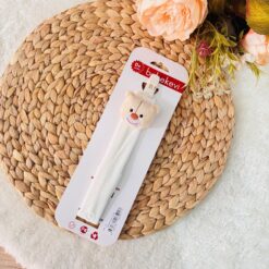 Attache-sucette et doudou 2-en-1 - Bebekevi - ours beige