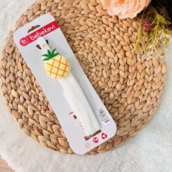 Attache-sucette et doudou 2-en-1 - Bebekevi - ananas