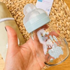 Offre Mam - 1 Biberon en Verre 0mois + en bleu -170ml