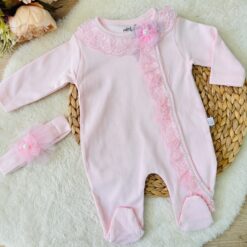 grenouillère bébé fille dentelle : Douceur et confort
