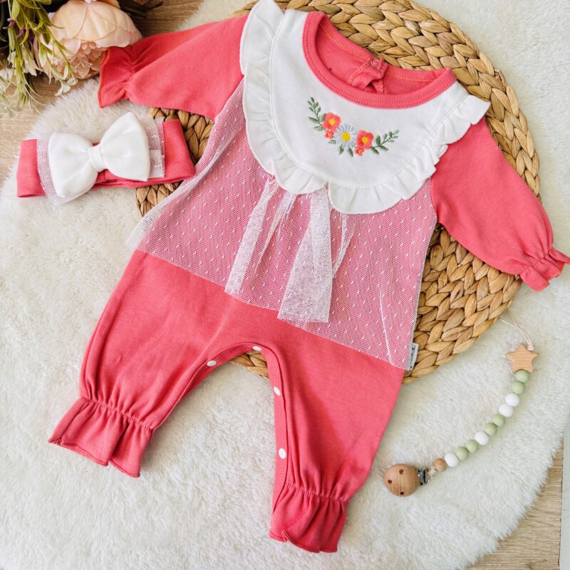 Lot De 2 Robes D'Halloween Pour Bébé Fille 0-18 Mois | Grenouillère + Jupe Tutu + Bandeau | Style Gothique Mignon - 3