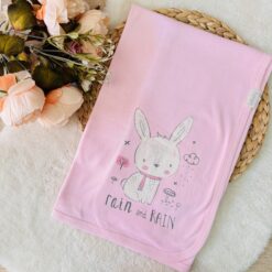 Couverture bébé en coton doux et pur : motifs adorables