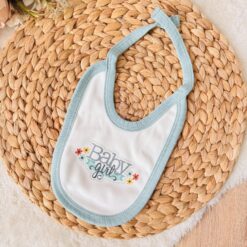 Bavoir naissance coton baby girl : Un protège-vêtements doux - Vert