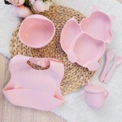 Set repas bébé en silicone : tout-en-un pour les premiers repas