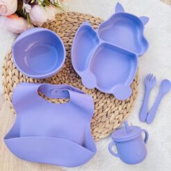 Set repas bébé en silicone : tout-en-un pour les premiers repas