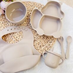 Set repas bébé en silicone : tout-en-un pour les premiers repas