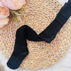 Collants bébé en coton filles - Defne baby - Noir, 0-6mois