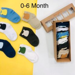 Coffret de 6 chaussettes bébé 0-6mois - pour des petits pieds stylés