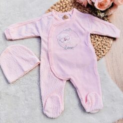 Grenouillère féérique en velours brodée : Pour les petites princesses