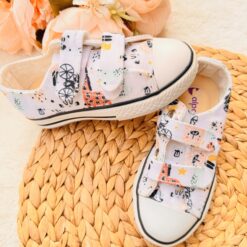 Basket enfants en toile motif Bike