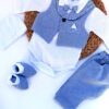 Ensemble Petit Gentleman 0-3mois Bébé Garçon en Lin